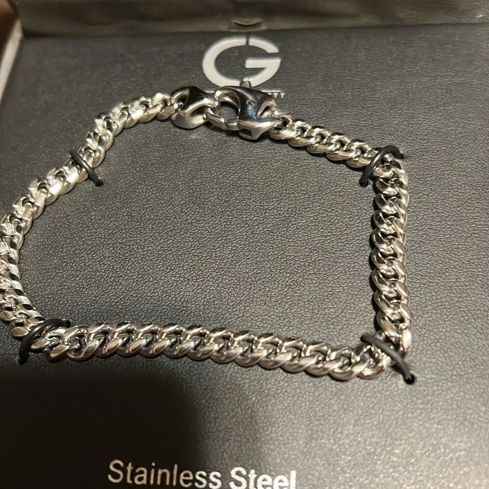 NWT CLANCY GARRETT Men's Cuban Chain Bracelet